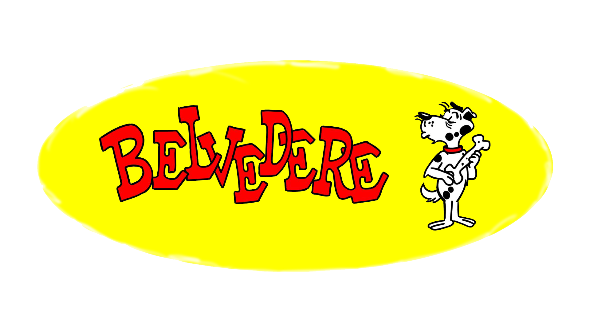Belvedere cartoon character logo